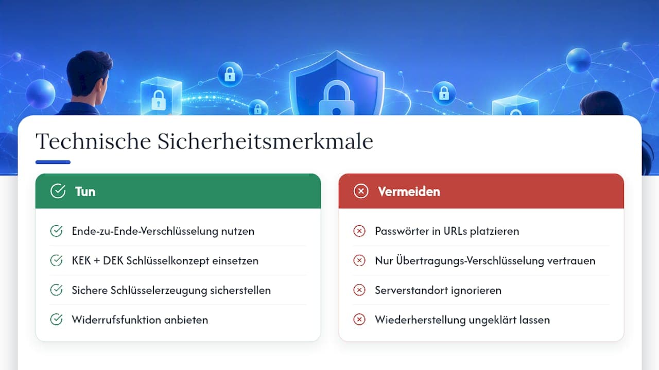 Kurz erklärt: Warum diese Methoden technisch sicherer sind — overview diagram