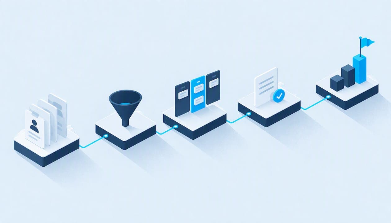 Abstrakte Phasenfolge für die CRM-Pipeline