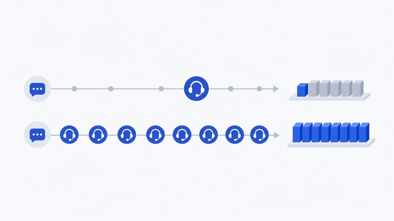 Grafik zum Vergleich der SLA-Reaktionszeiten und Supportabdeckung